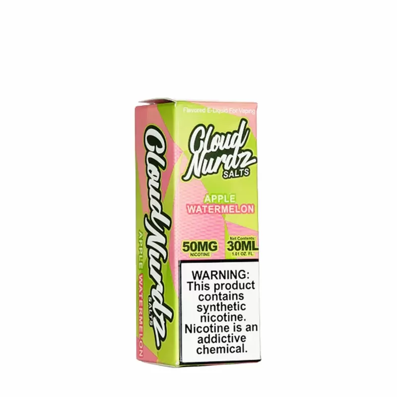 Cloud Nurdz Salts Watermelon Apple 30mL Nic Salt 25-50mg - Image 3