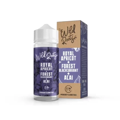 WILD ROOTS ROYAL APRICOT FORREST BLACKCURRANT & ACAI 100ML SHORTFILL E-LIQUID