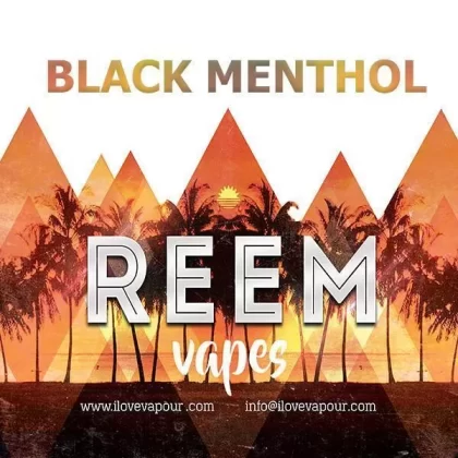 Black Menthol Premium E juice By Reem Vapes - 3mg