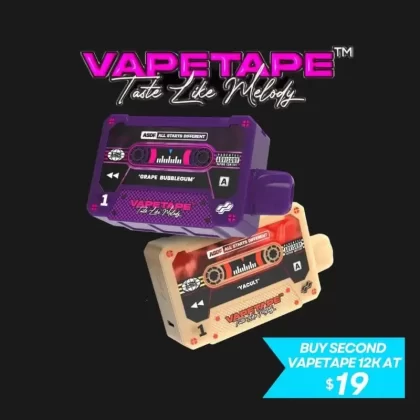VAPETAPE 12,000 Puffs - Strawberry Lychee