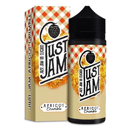 APRICOT CRUMBLE E LIQUID BY JUST JAM 100ML 80VG
