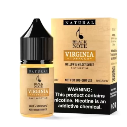 Black Note Virgina Tobacco Saltnic 30ml - 30 mg / 30 ml