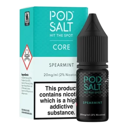 Spearmint By Pod Salt Core 10ml - Nicotine Strength#10mg (Salt)>20mg (Salt)>5mg (Salt)