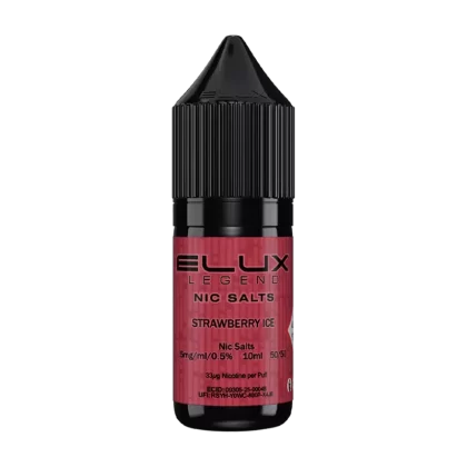 Strawberry Ice Nic Salt by Elux 10ml - 10mg - Vape Product (F34B86)