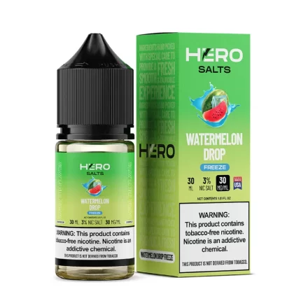 Watermelon Drop Freeze by Hero E-Liquid 30mL (Salts) - 50MG