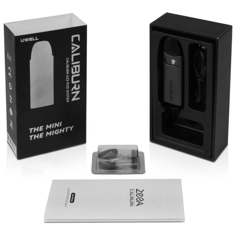 Uwell Caliburn AZ3 17W Pod Kit - Black, Blue - Image 2