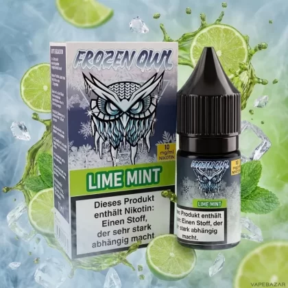 Frozen OWL Nikotinsalz Liquid – Lime Mint - Vapebazar