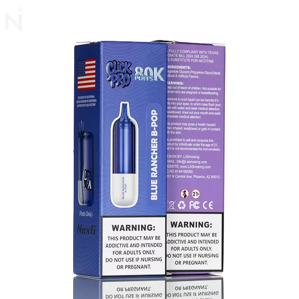 L&A Click Pro 80K 80,000 Puffs Replacement Pods - 22mL - Sour Funny Fab - Image 3