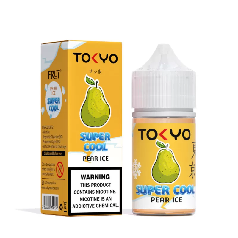 Tokyo Super Cool Pear Ice Saltnic 30ml - 20 mg - 30 ml - Image 2