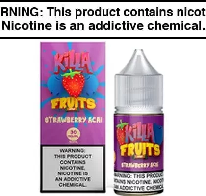 STRAWBERRY ACAI BY KILLA FRUITS SALT 30ML - Vapejuice