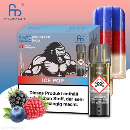 RandM Tornado Pods – Ice Pop (2er Pack) - RandM / Wassereis / ca. 1200 insgesamt / 20mg/ml