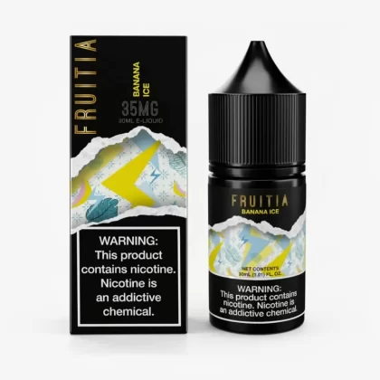 Banana ICE SALT – Fruitia – 30mL Creamy Nic Salt