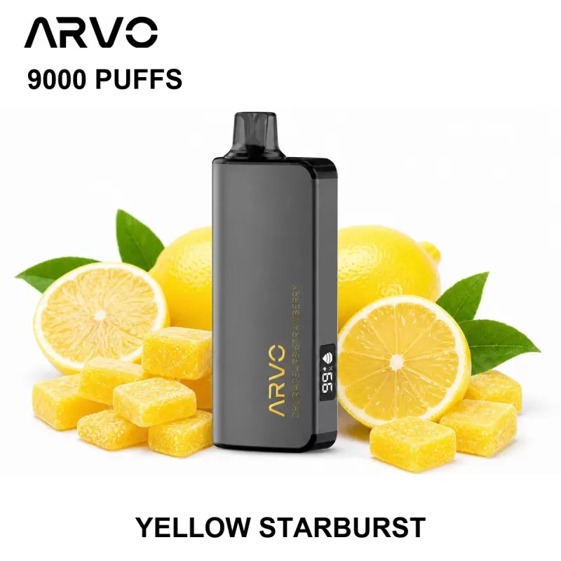 ARVO 9000 PUFFS – Yellow Starburst - Ozvapeone