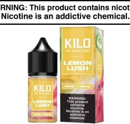 Lemon Lush by KILO Salt Nic 30ML - Vape Product, Vape Product