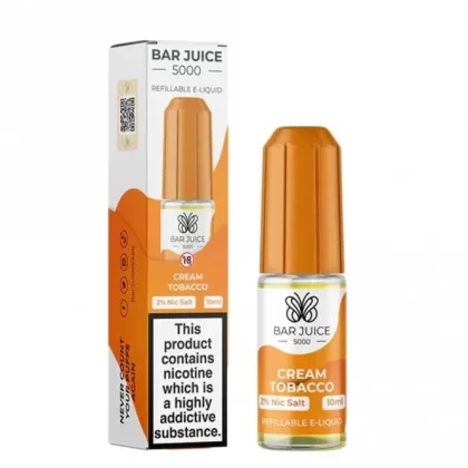 Bar Juice Cream Tobacco Nic Salt E Liquid (10ml)