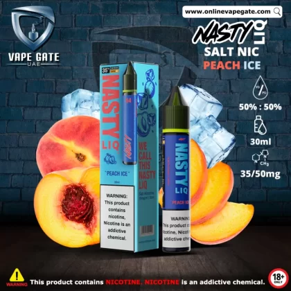 Peach Ice - Nasty Liq 30ml - 50 mg / 30 ml
