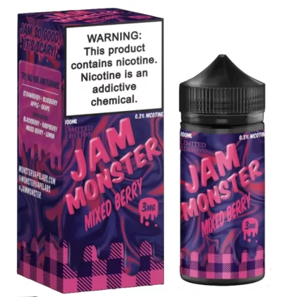 Jam Monster Jam Mixed Berry Vape e-Liquid 100mL - Beyondvape