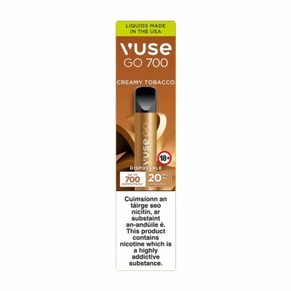 Vuse Go 700 Disposable Vape – Creamy Tobacco