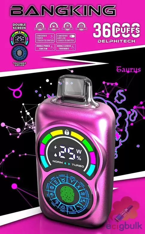Bang King 36000 Disposable Vape – 36000 Puffs with Dual Screen