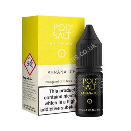 Banana Ice Nicotine Salt E-Liquid By Pod Salt Core Range - Vapestreams Co