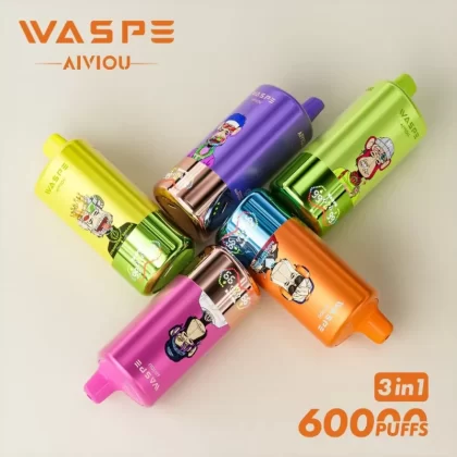 Waspe Aiviou 3in1 60000 Puffs Disposable Kit - Strawberry Banana & Pineapple Coconut Ice & Mango Ice / 20mg / CN-SZ Warehouse