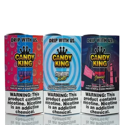 Candy King - No Nicotine Vape Juice - 100ml - Strawberry Watermelon Bubblegum