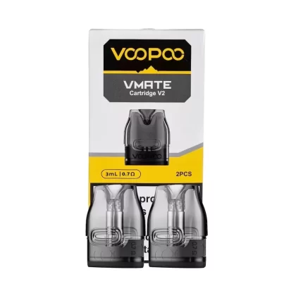 Voopoo VMate V2 Replacement Pods - Resistance#0.4Ω>0.7Ω>1.2Ω
