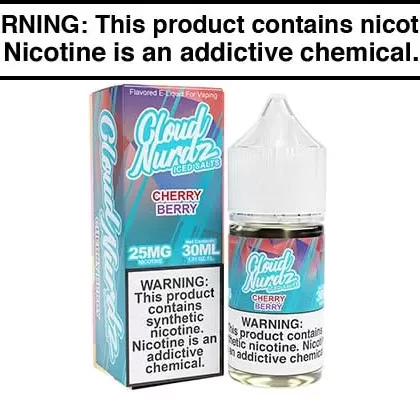 CHERRY BERRY ICED BY CLOUD NURDZ SALT 30ML - Vapejuice