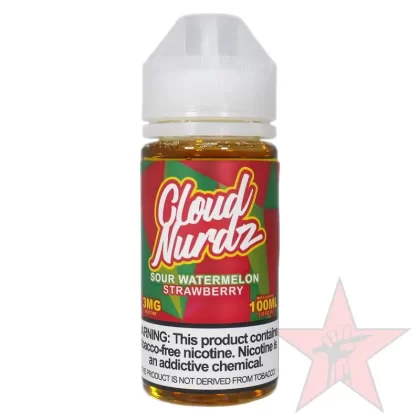 Cloud Nurdz – Sour Watermelon Strawberry – 100mL - Redstarvapor