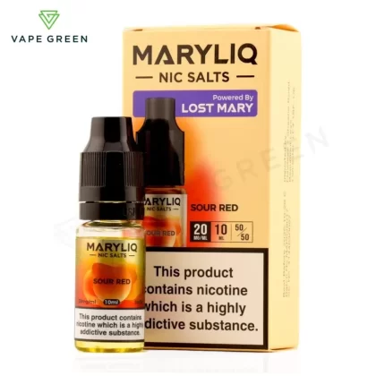 Sour Red Nic Salt E-Liquid by Lost Mary Maryliq - Eliquidsupply