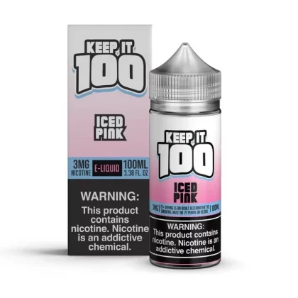 Keep It 100 Iced Pink 100ML - Vape Product, Vape Product