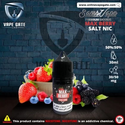 Max Berry Saltnic 30ml - Sam Vapes - 30 mg / 30 ml