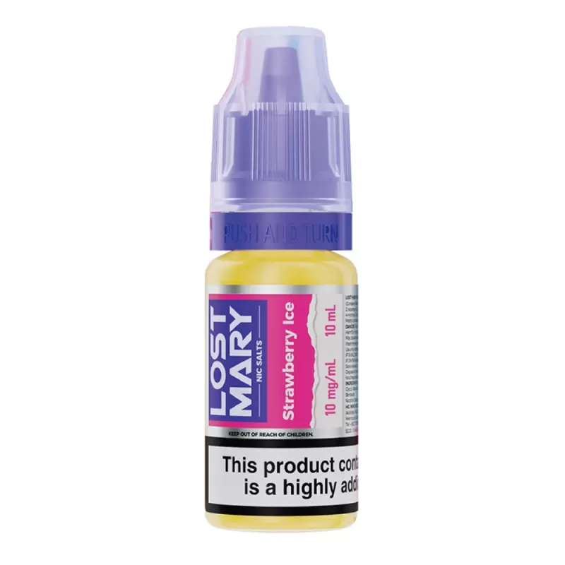 Strawberry Ice Nic Salt E-Liquid by Lost Mary (10ml) - 20mg