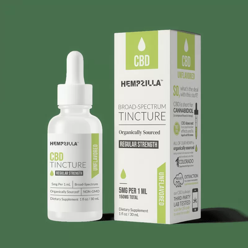CBD Unflavored Tincture 300-4000mg