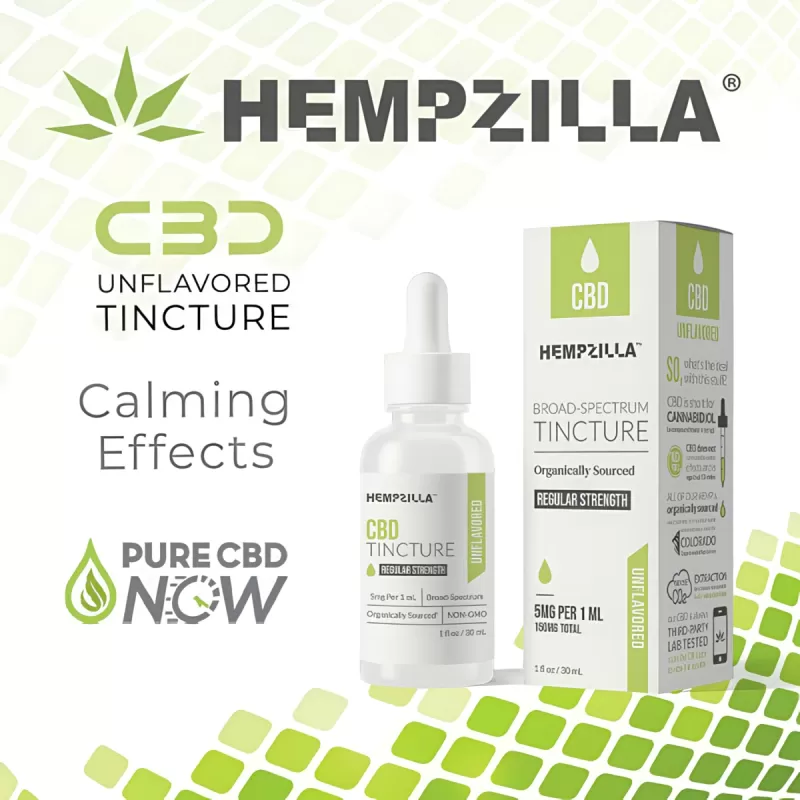 CBD Unflavored Tincture 300-4000mg - Image 2