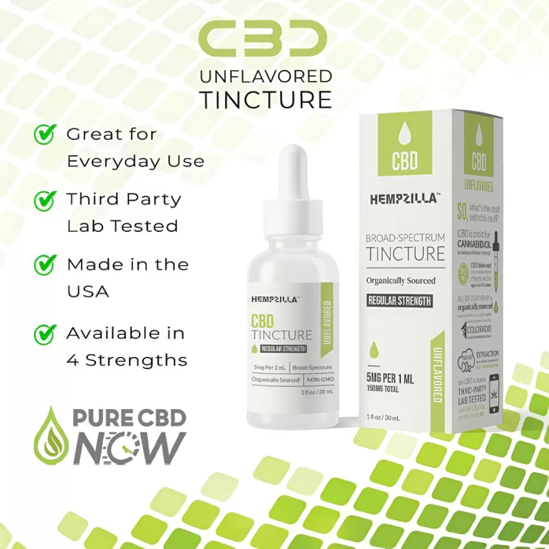 CBD Unflavored Tincture 300-4000mg - Image 3