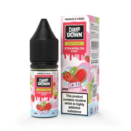 Drip Down Salt- Strawmelon Kiwi Ice 10ml (25,50mg) - Vape Product, Vape Product