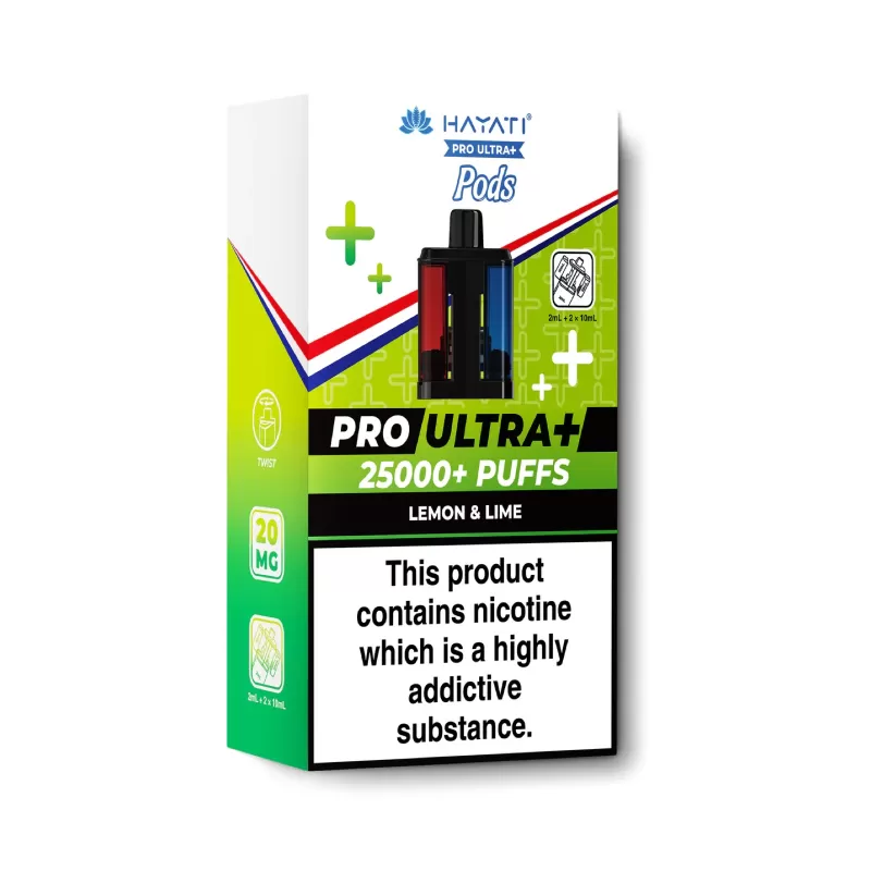Hayati 25k Pro Ultra Plus Replacement Pods – Lemon & Lime
