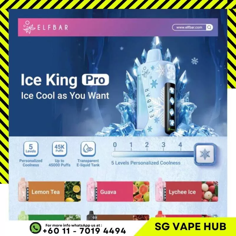 ELFBAR ICE KING 45,000 Puffs - Green Tea Ice - Image 2