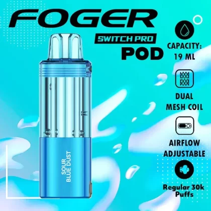 Sour Blue Dust Foger Switch Disposable Vape 30K