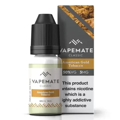 Vapemate American Gold Tobacco E Liquid (10ml)