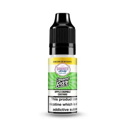 Apple Crumble Custard Nic Salt E-Liquid by Dinner Lady Dessert Bar Salts - Vape Product, Vape Product