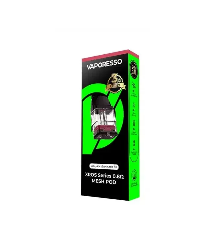 Vaporesso XROS Corex 3.0 Pods 4pk - 0.4ohm COREX 3.0 (2ml), 0.4ohm COREX 3.0 (3ml)