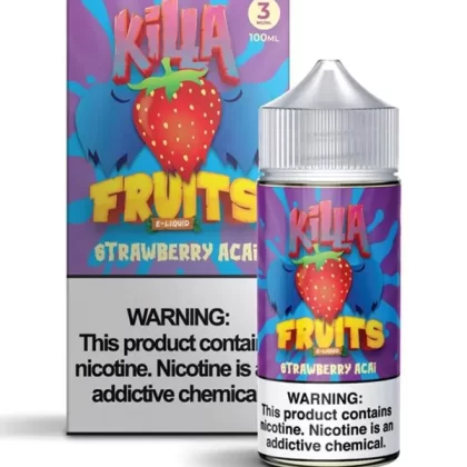 Killa Fruits Strawberry Acai 120ml E Liquid - 0mg