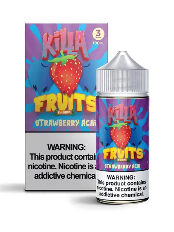 Killa Fruits Strawberry Acai 120ml E Liquid - 0mg