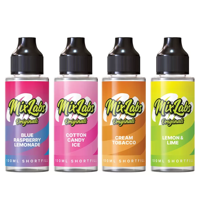 Mix Labs Shortfill E-Liquid 100ml - Strawberry Banana