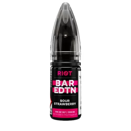 Sour Strawberry BAR EDTN Riot Squad Nic Salt E-Liquid