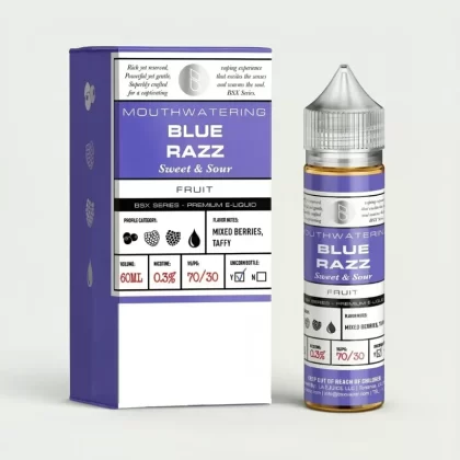 Blue Razz – BSX Series – 60mL – 70% VG – Vape Juice - Vape Product; Vape Product, Vape Product (F9871D)