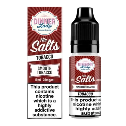 Smooth Tobacco Nic Salt E-Liquid by Dinner Lady (10ml) - Vapekit Co