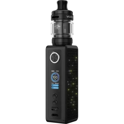 VooPoo Vinci Spark 100 Vape Kit - Colour#Black>Blue>Metal Gray>Orange Red Gradient>Rose Red>Silver (00F4F6)